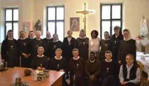 Group of sisters on the pilgrimage in Poland