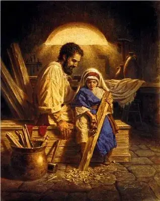 Painting of St. Joseph and child